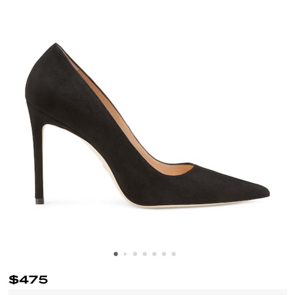 Stuart Weitzman 100 Pump black suede 11